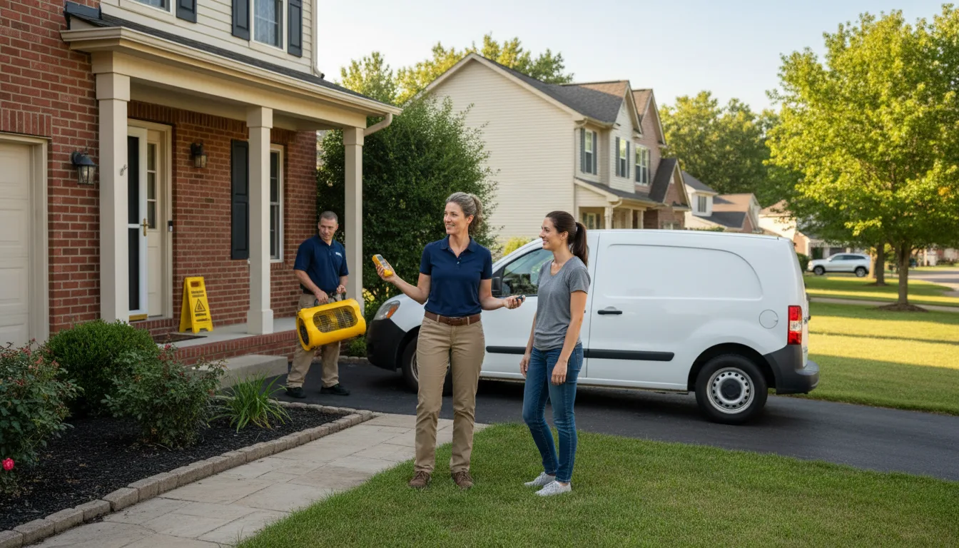 Water restoration image for Dehumidification And Cleanup Services in Vestal, NY